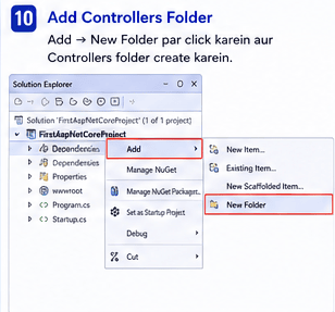 Add Controllers Folder in ASP.NET Core