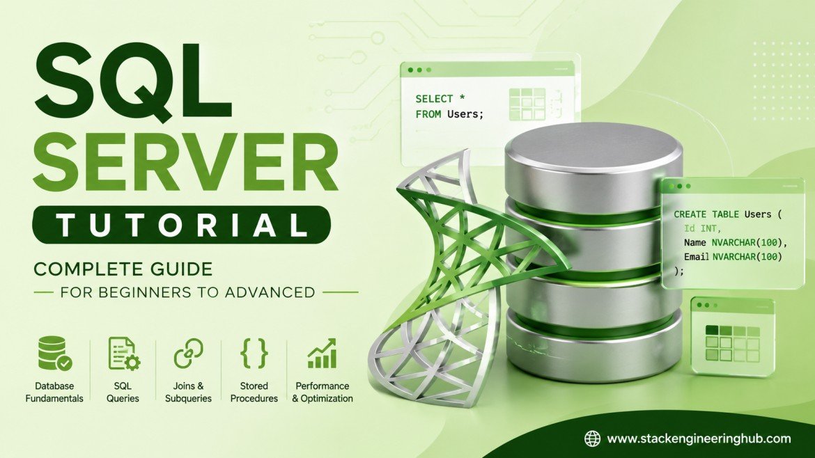 SQL Server Tutorial: Complete Guide for Beginners to Advanced (Step-by-Step Learning Path)