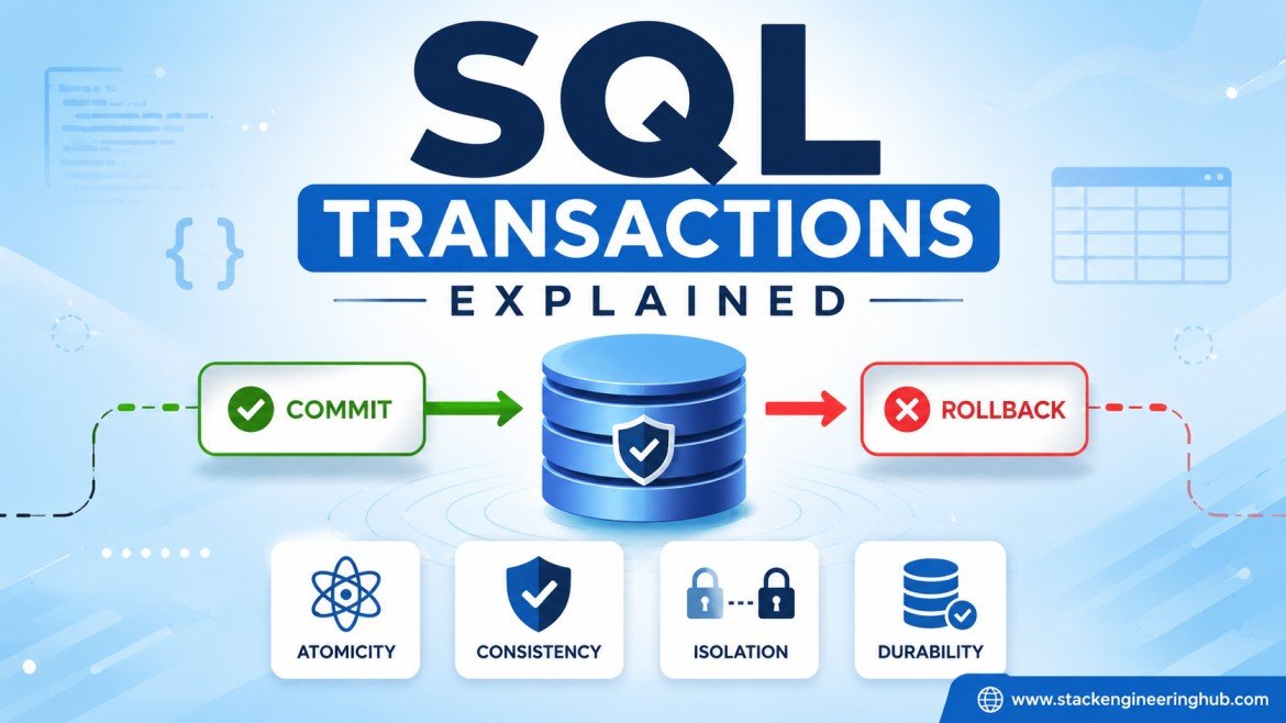 SQL Transactions Explained: ACID Properties, COMMIT, ROLLBACK, and SAVEPOINT
